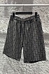 Мужские шорты Dior Oblique - Grey / Black