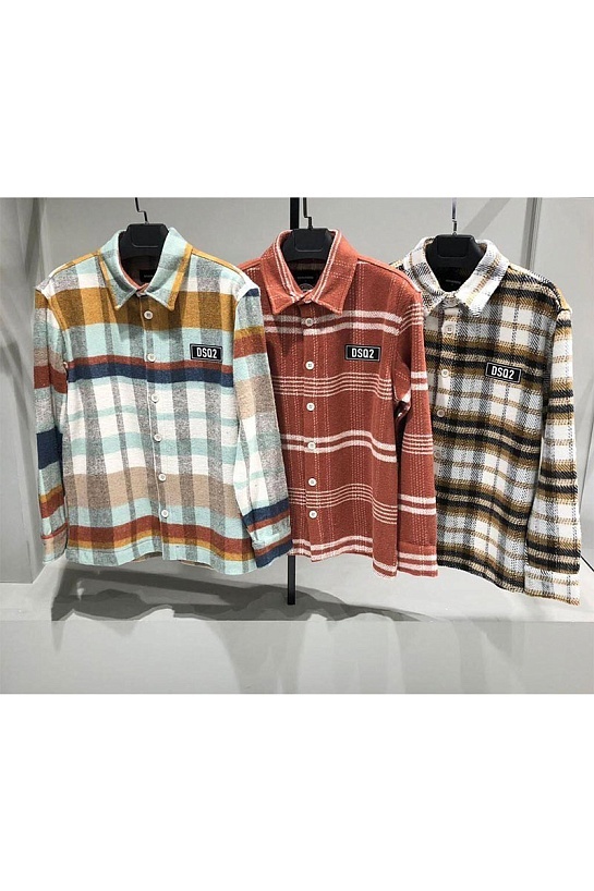 Утеплённая клетчатая рубашка Dsquared2