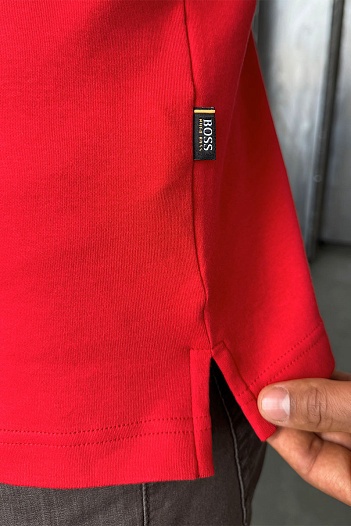 Мужское красное поло Hugo Boss   