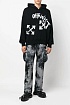 Чёрное худи Off-White Arrows-print