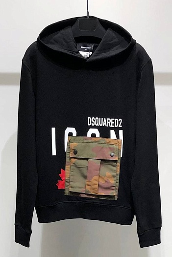 Мужской чёрный костюм Dsquared2 ICON cargo-pocket   
