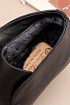 Кожаные лоферы с мехом Loro Piana Open Walk - Black