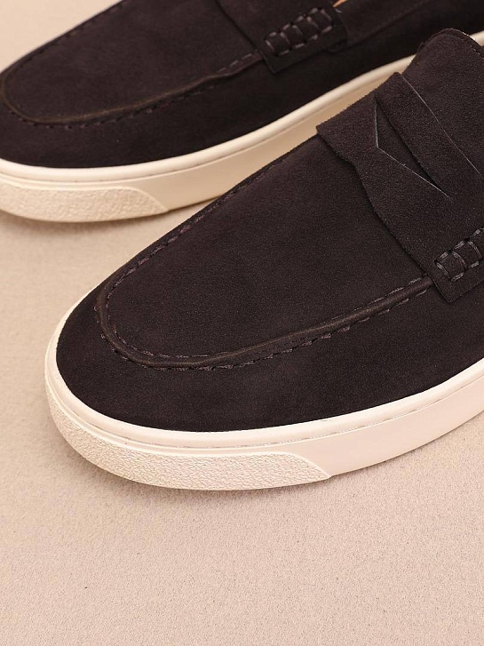 Мужские замшевые лоферы Brunello Cucinelli