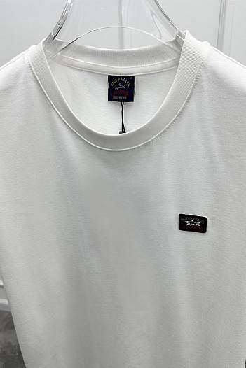 Футболка белого цвета Paul & Shark logo-patch   
