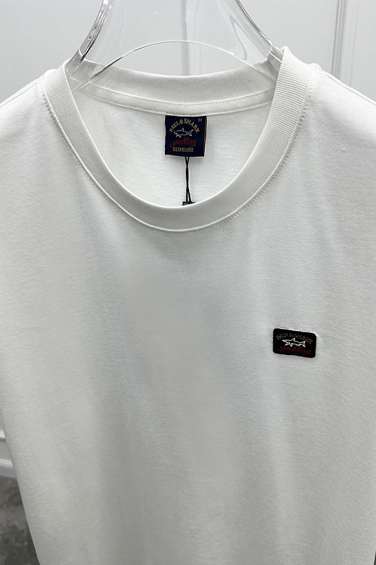 Футболка белого цвета Paul & Shark logo-patch