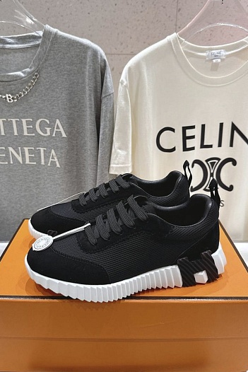 Женские кроссовки Hermes Bouncing  premium - Black   