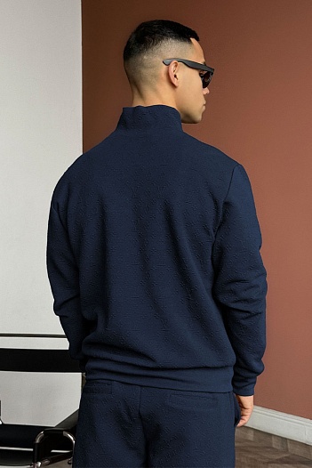 Кофта на молнии Louis Vuitton monogram all-over - Navy   
