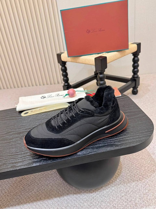 Кроссовки с мехом Loro Piana Week End Walk Evo premium