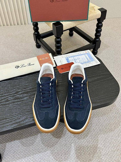 Мужские кроссовки Loro Piana Tennis Walk - Navy   
