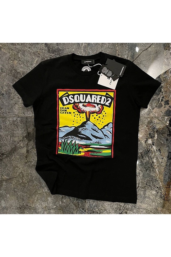 Чёрная футболка Dsquared2 Volcano Slouch