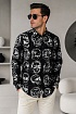 Мужская рубашка Alexander McQueen Skull - Black