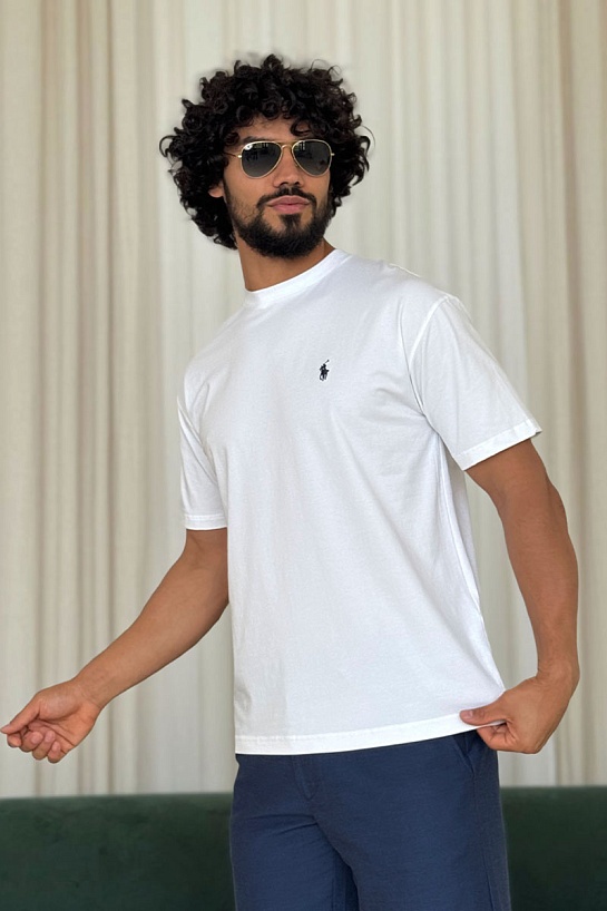 Мужская белая футболка Polo Ralph Lauren