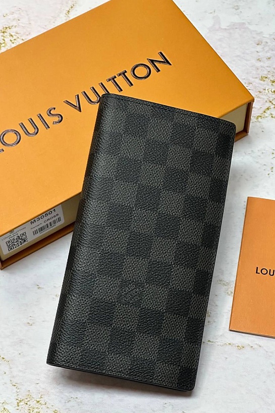 Кожаный бумажник Louis Vuitton Brazza Premium 19x2x10 см
