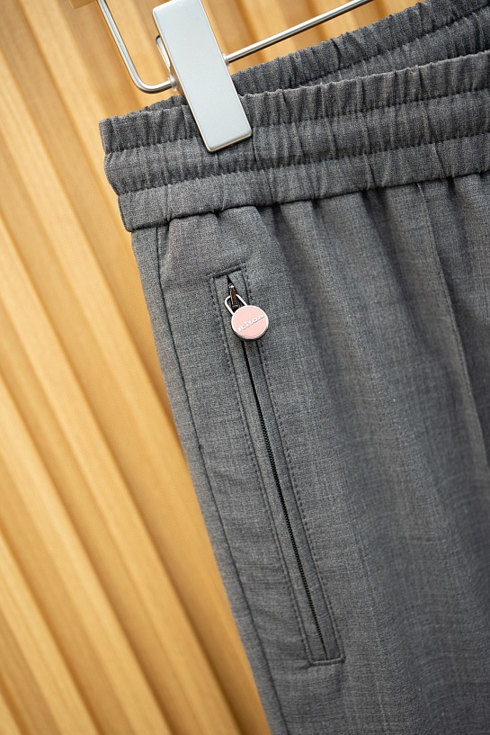 Мужские серые брюки Kiton Premium