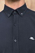 Мужская тёмно-синяя рубашка Etro Pegasus logo