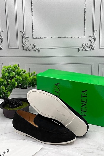 Мужские замшевые лоферы Bottega Veneta   