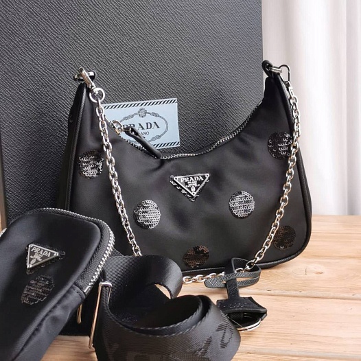 Нейлоновая сумка Prada 22x17 см   