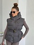 Женский серый жилет Prada premium