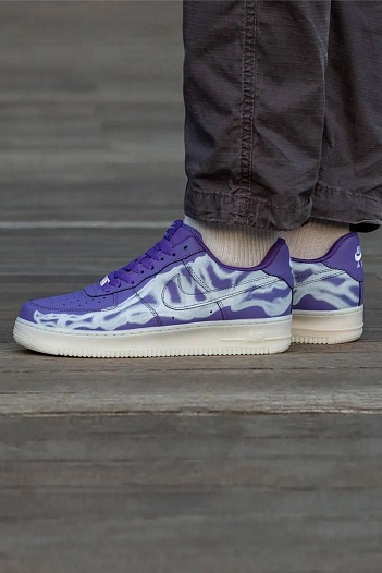 Кроссовки Nike AF1 Low "Skeleton" - Purple   
