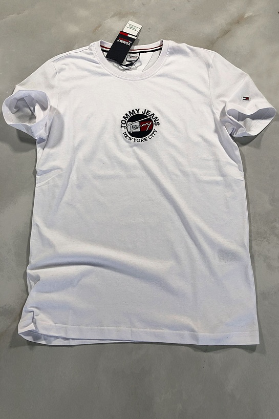 Белая мужская футболка Tommy Hilfiger New York City