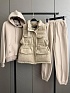 Женский костюм тройка на флисе Loro Piana premium - Beige