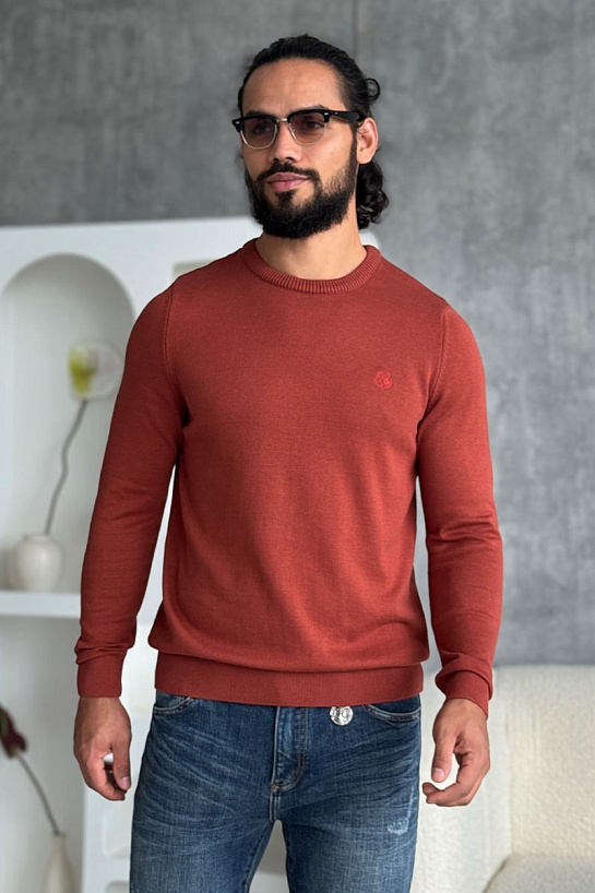 Мужской красный джемпер Loro Piana