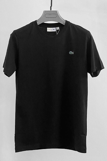 Мужская чёрная футболка Lacoste   
