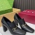 Женские кожаные лоферы на каблуке Gucci Signora Pump premium