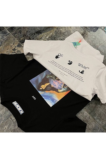 Мужская чёрная футболка Off-White   