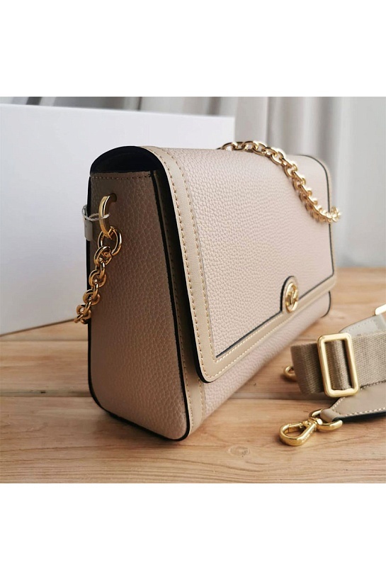 Кожаная сумка Michael Kors Freya Small Convertible Logo 25x16 см