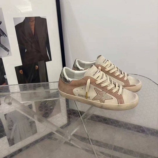 Женские кожаные кроссовки Golden Goose Super Star premium