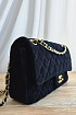 Замшевая сумка Chanel Classic Double Flap 25x14 см