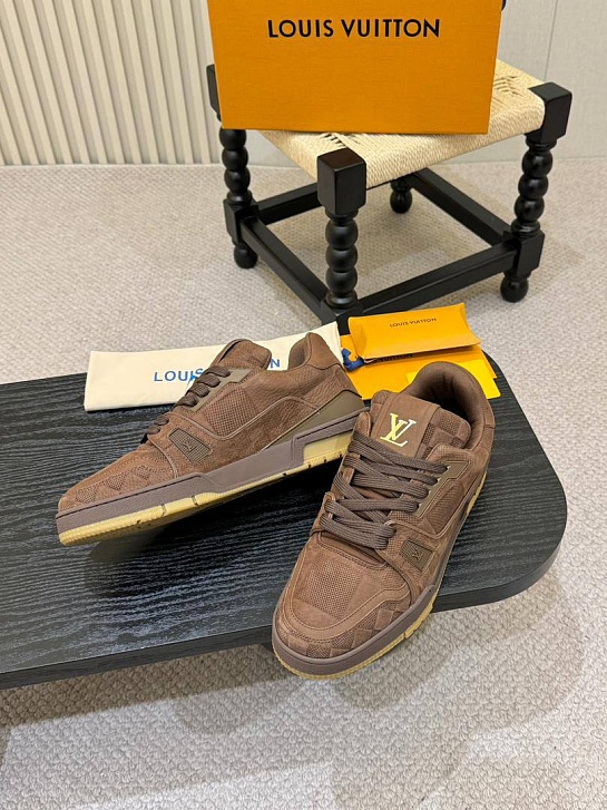 Мужские кроссовки Louis Vuitton Trainer - Brown