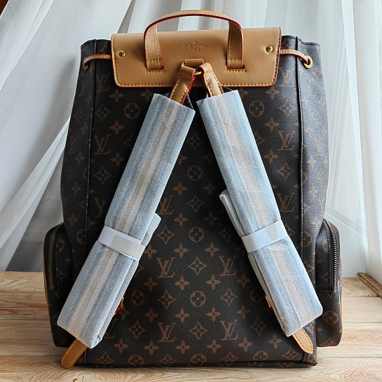 Кожаный рюкзак Louis Vuitton Trio Monogram - Brown 44x32 см