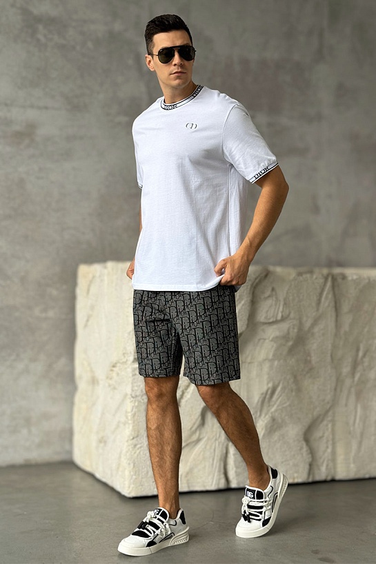 Белая оверсайз футболка Dior