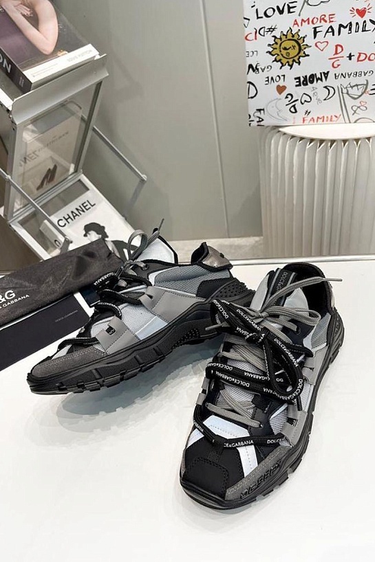 Комбинированные кроссовки Dolce & Gabbana Space - Grey