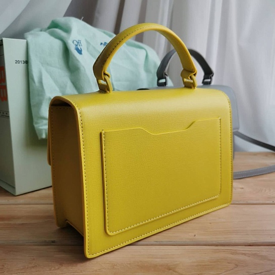 Женская сумка Off-White 1.4 Jitney 22x15 см - Yellow