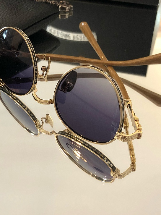 Солнцезащитные очки Chrome Hearts Metal Oval