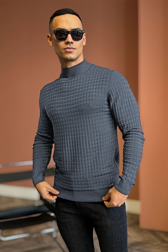 Мужская водолазка Brioni цвета антрацит