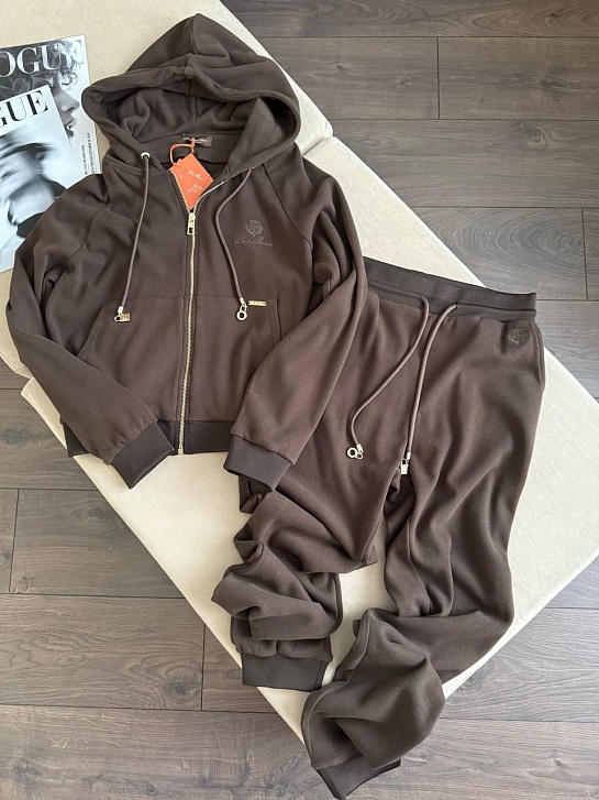 Женский вельветовый костюм Loro Piana Premium