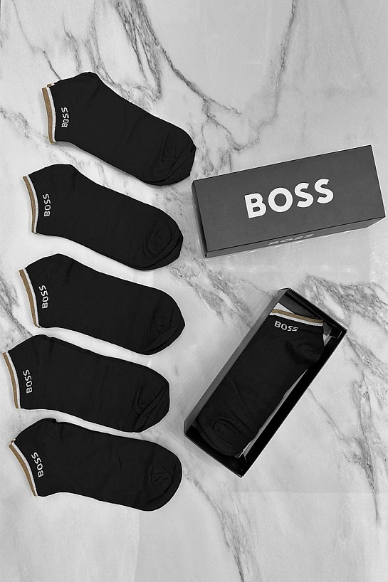 Комплект чёрных носков Hugo Boss