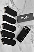Комплект чёрных носков Hugo Boss