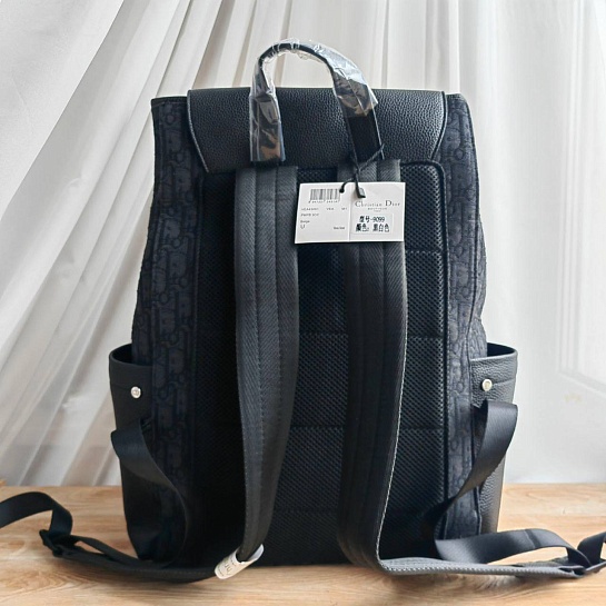 Рюкзак Dior Oblique Jacquard 42x30 см - Black