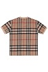 Бежевая футболка Burberry Check motif