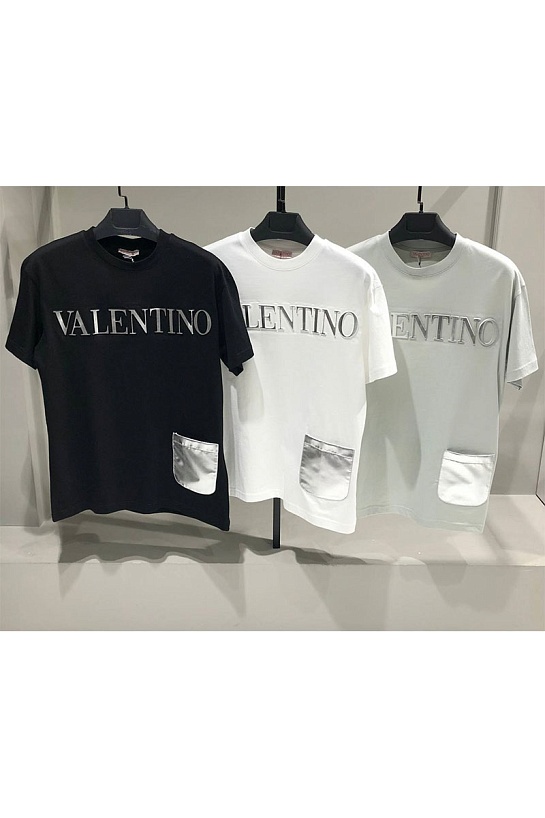 Мужская футболка Valentino high-shine logo - Light Green