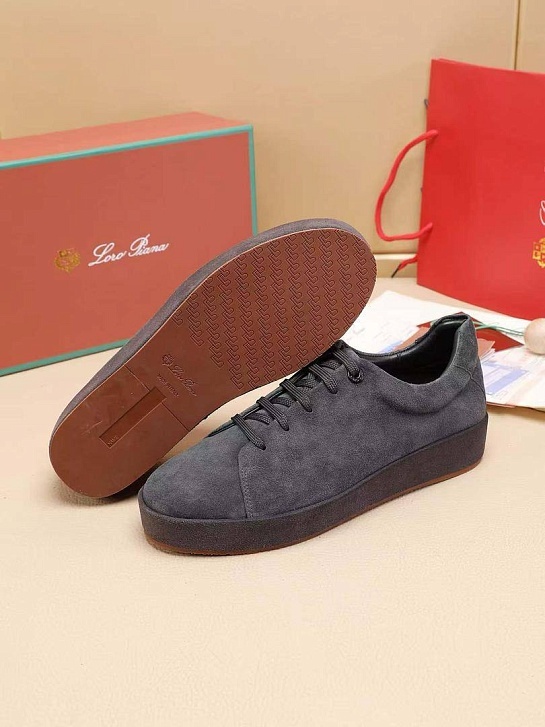 Мужские замшевые кроссовки Loro Piana