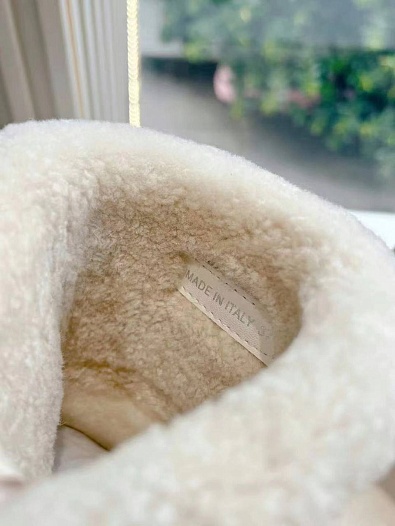 Женские замшевые ботинки с мехом Prada Suede Premium   