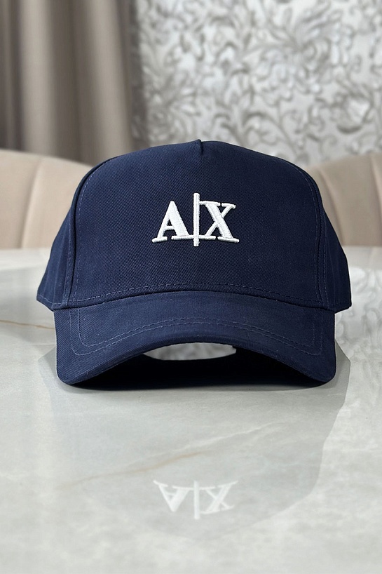 Бейсболка синего цвета Armani Exchange embroidered-logo