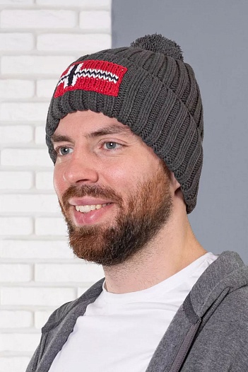 Шапка серого цвета Napapijri Semiury   