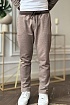 Мужские штаны Trussardi embroidered logo - Brown